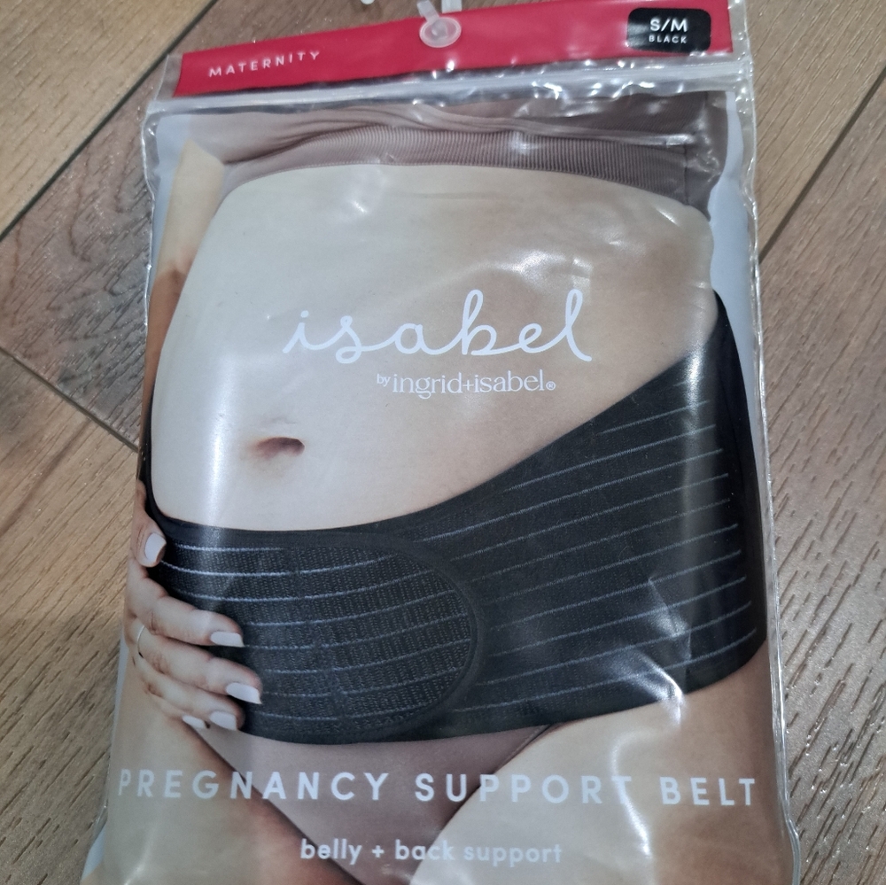 Ingrid & Isabel Black Pregnancy Support Maturnity Belt